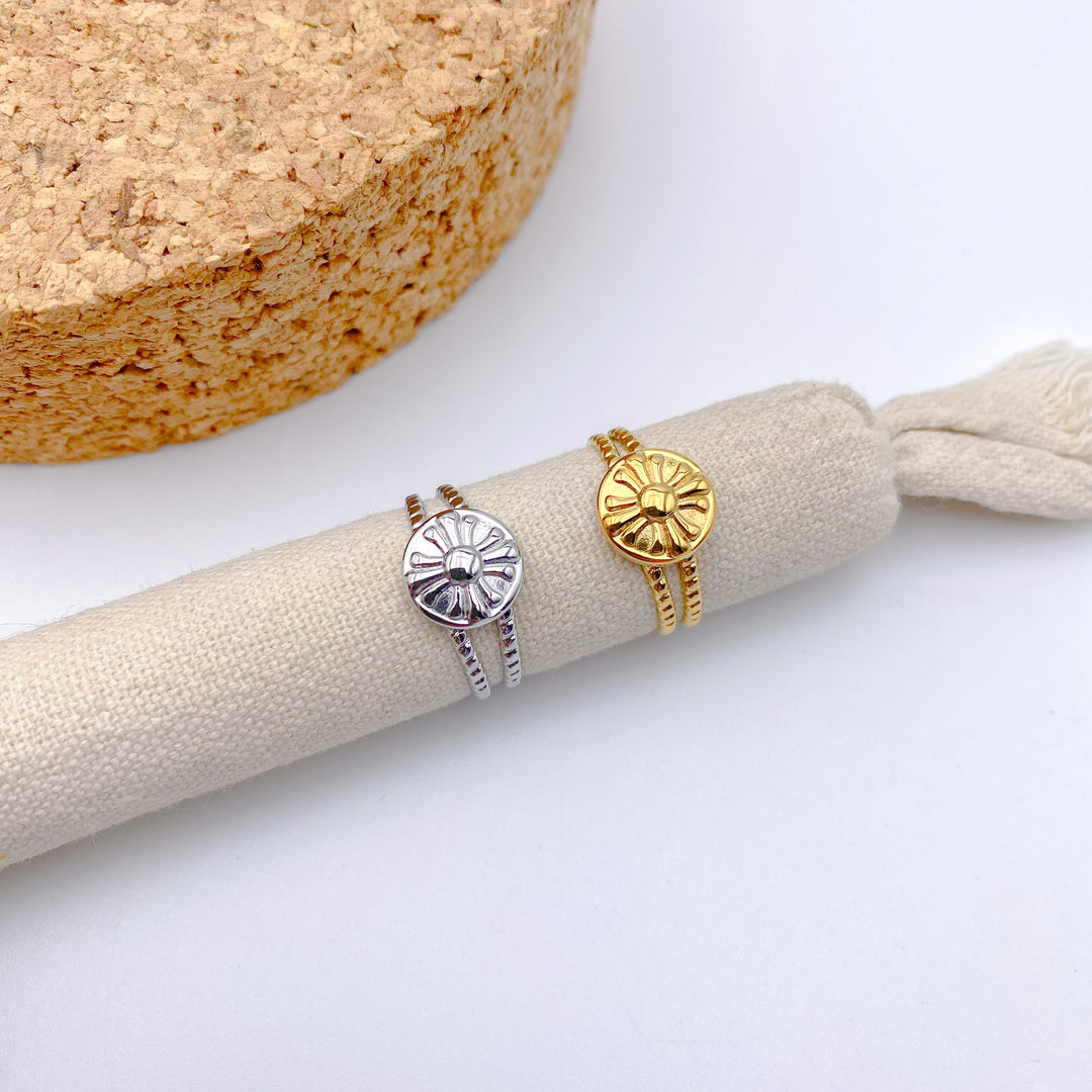 BAGUE OVALE ACIER INOXYDABLE SILVER PETIT PRIX