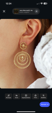 Boucles d'oreilles ROSANE